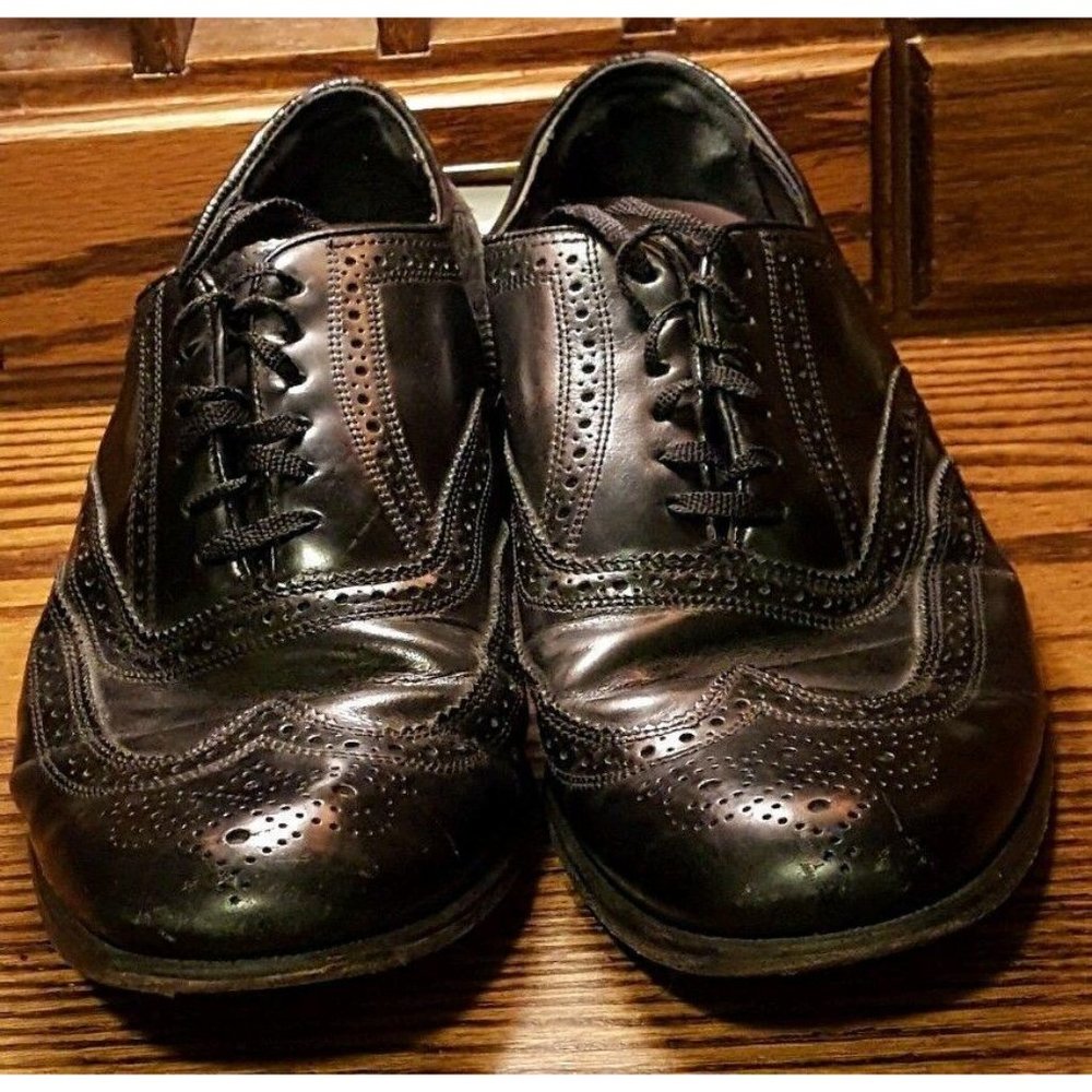 Florsheim Lexington Men's 20381 Black Leather Wingtip Oxfords 9.5 D - Picture 12 of 12